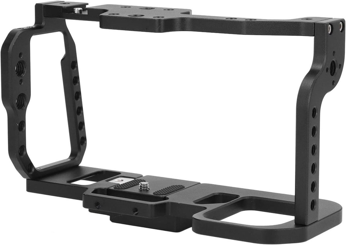 Camera Kooi - Stabilisator Steun - Films Maken - Aluminium Legering - 23 x 15 x 9 cm - Zwart