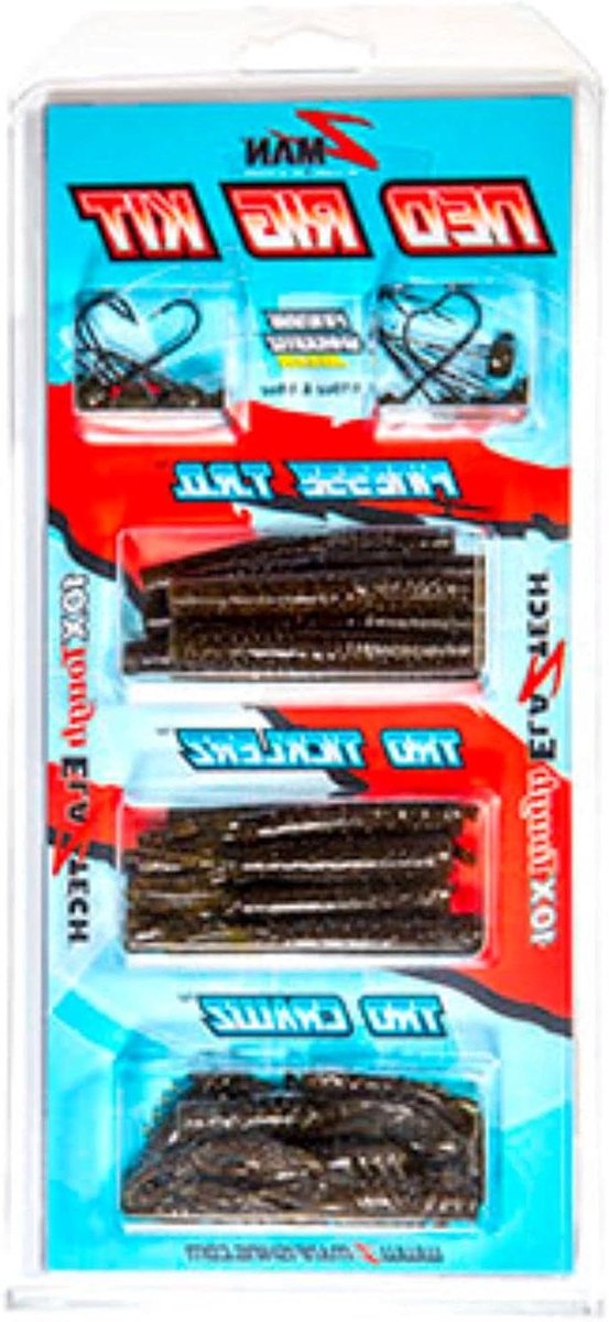 Vis Kit - Finesse Rig - Vissen Op Baars - Duurzaam Materiaal - 10X Tough - Groen Pompoen