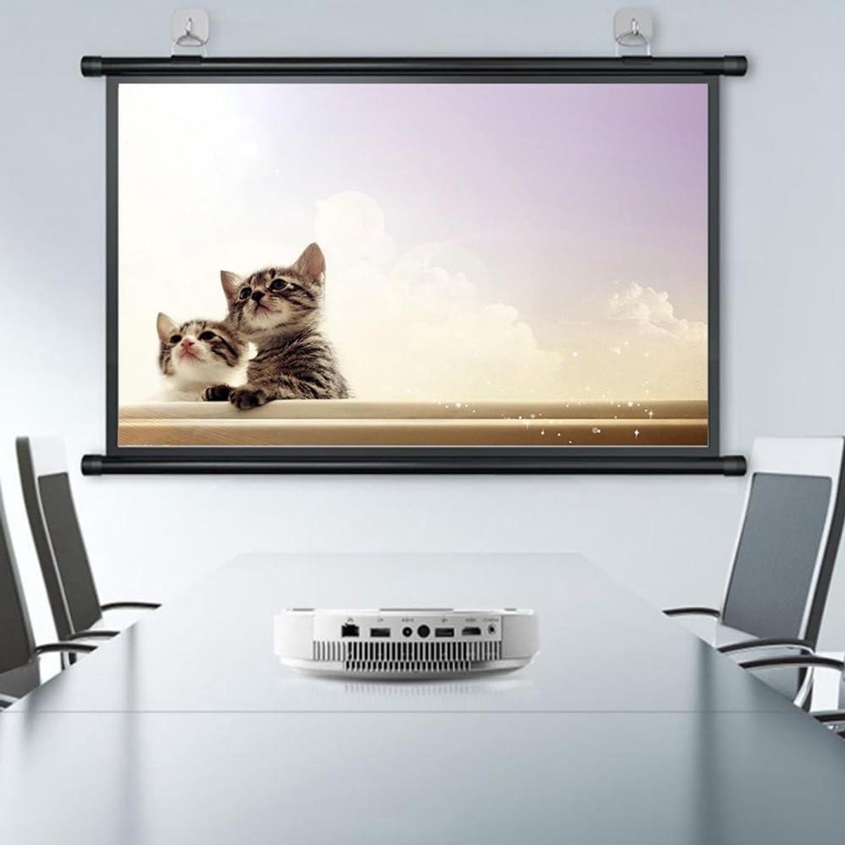 Projectiescherm - Filmscherm - Home Cinema - Wit glasvezel - 30-72 inch - Wit