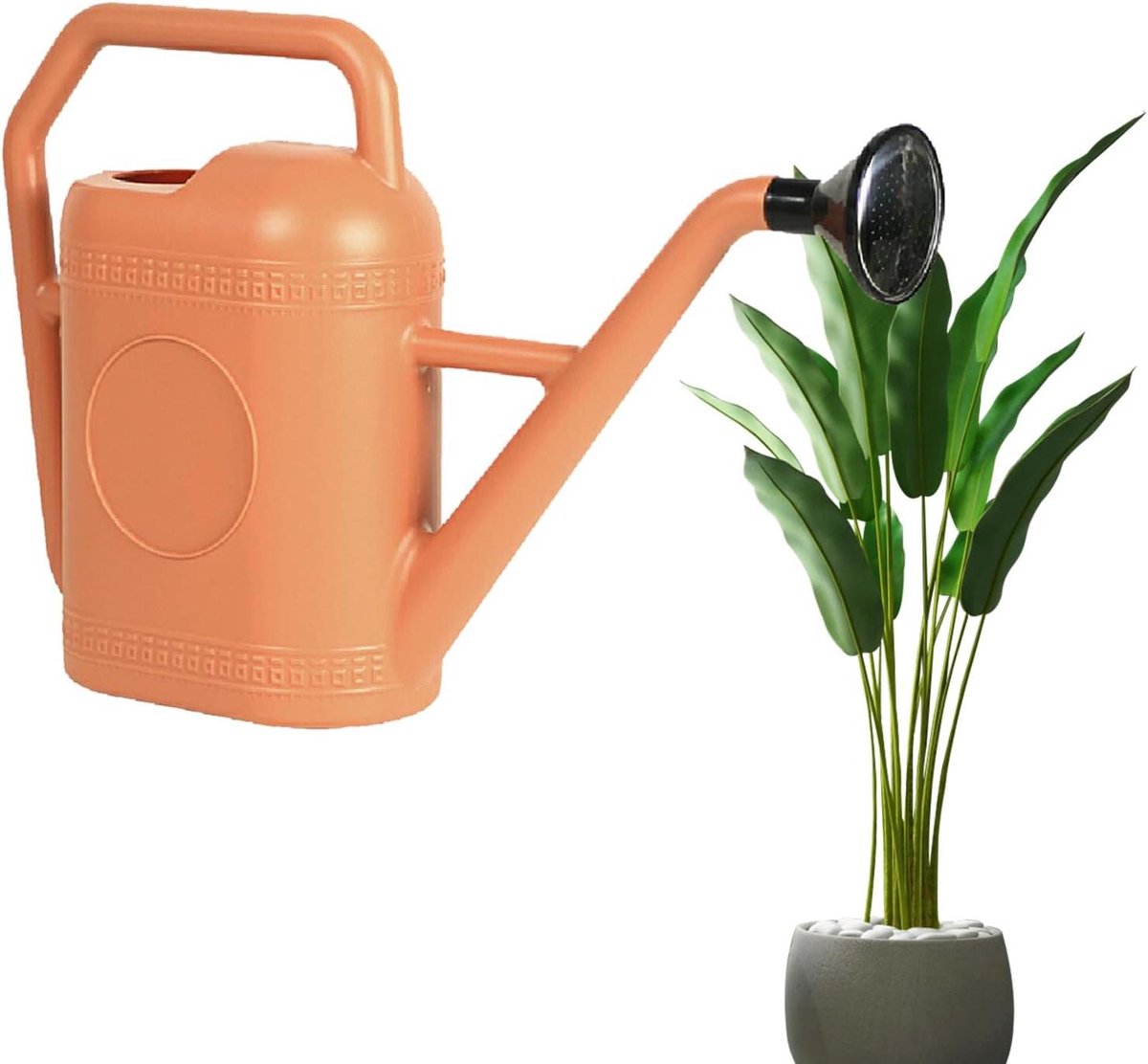 Tuingieter - Waterkan Kamerplanten - Planten Water Geven - Dubbele Handgreep - 5 Liter Capaciteit - Rood