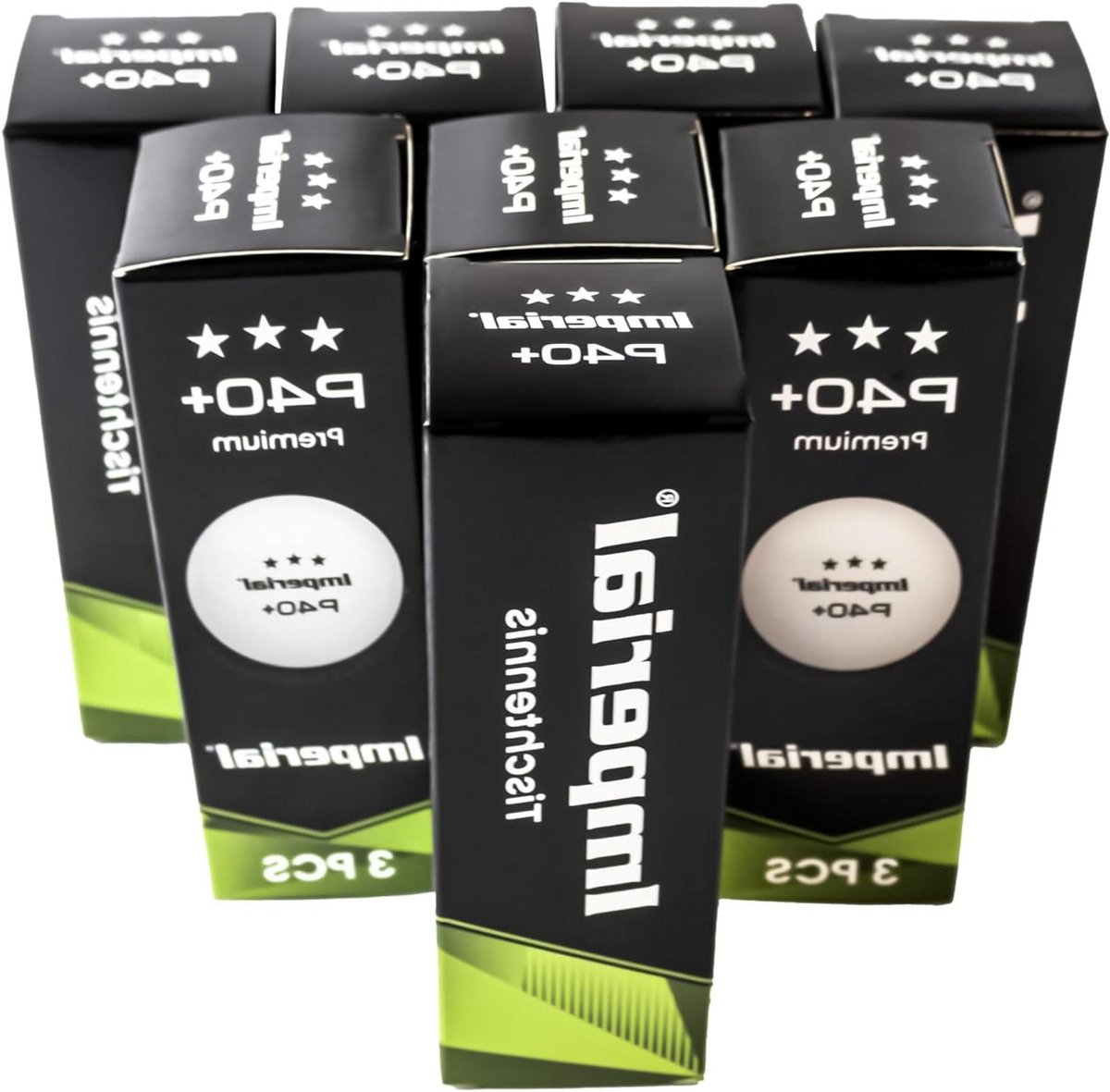 Tafeltennisballen - Sportballen - Wedstrijd Training - 3 Sterren Kwaliteit - 40 mm - Wit