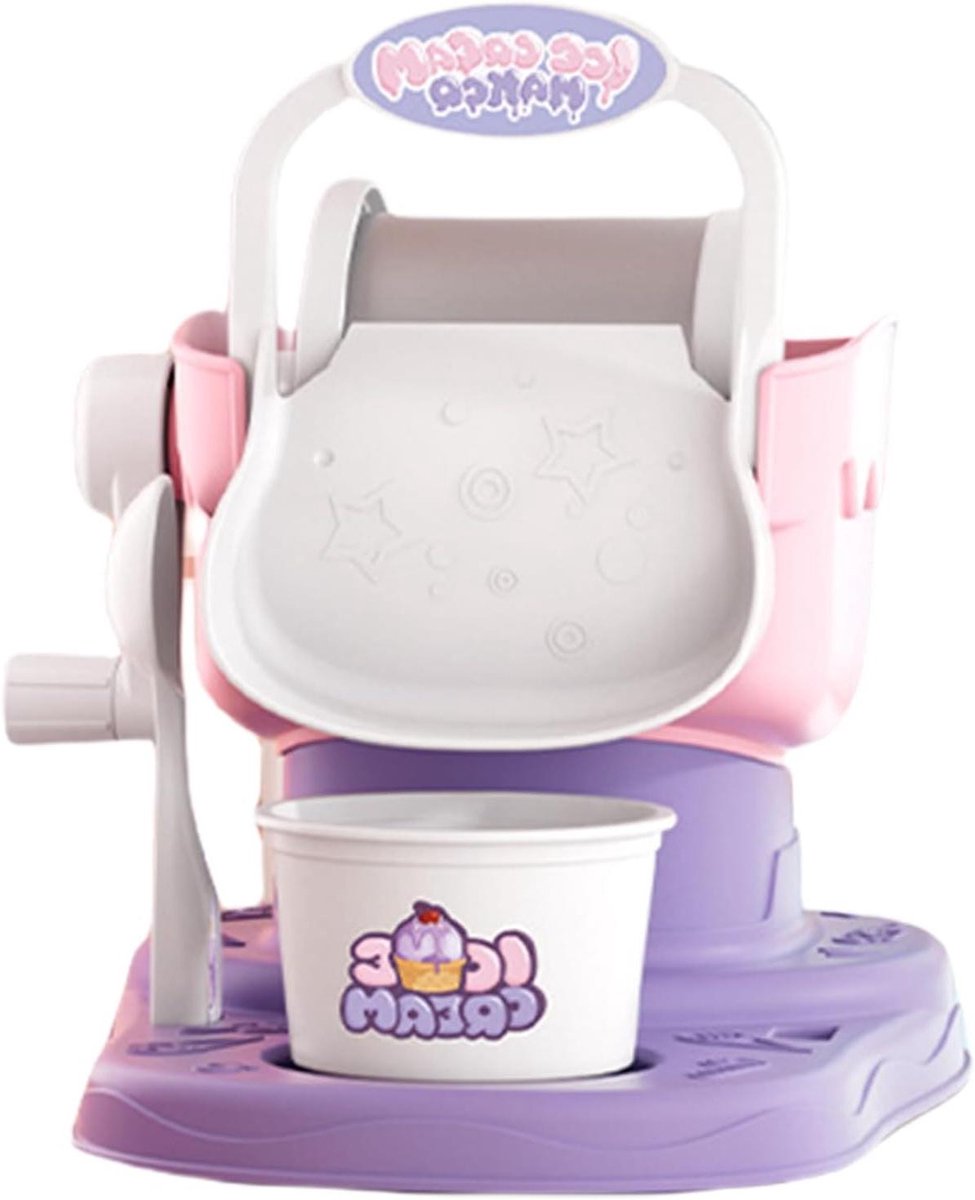 IJs Dessert Maker - Dessert Kit - Snelle Desserts Maken - Kindvriendelijk Ontwerp - 17.5 cm - Roze