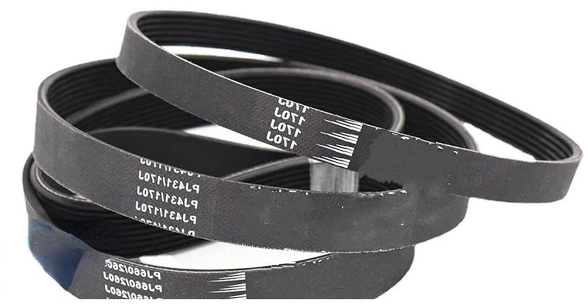 Aandrijfriem Geribbeld - V-riem Loopband - Apparatuur Aandrijven - Schokdempend Ontwerp - PJ711 9 Ribs - Zwart