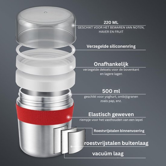 CLGP® Yoghurtbeker To Go - Lunchbeker - Yoghurt Cup — afbeelding 5