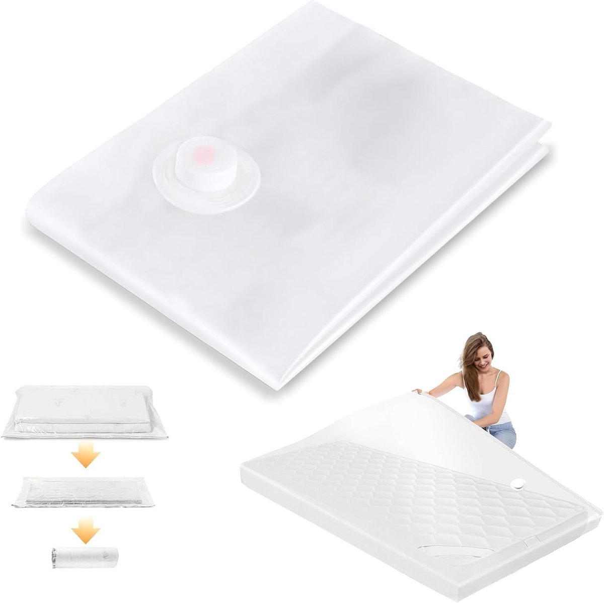 Ruimtebesparende Waterdichte Opbergzak voor Matras 210 x 130 cm - Ideaal voor Verhuis en Opslag