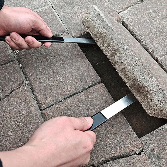Stand Up Onkruidsteker - Wortelverwijderaar Tuin - Terras Onderhoud - Niet-schade Extractie - 24 x 4 cm - Grijs — afbeelding 4