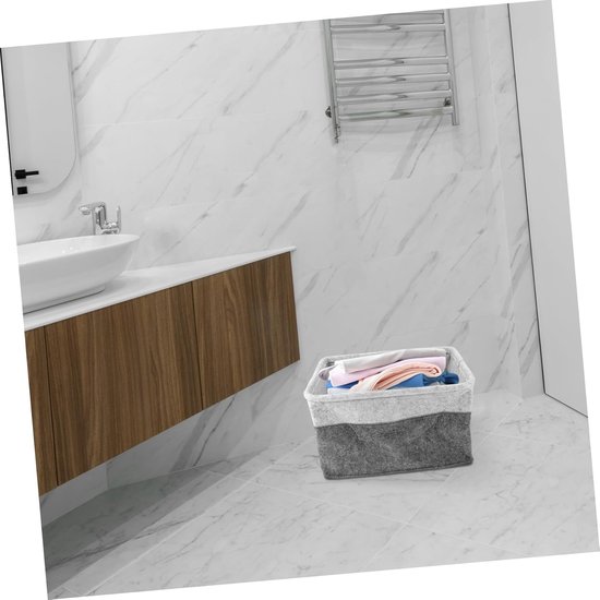 Vouwbare Wasmand - Opbergmand Vilt - Kleding Opbergen - Grote Capaciteit - 30x23cm - Diverse Kleuren — afbeelding 3