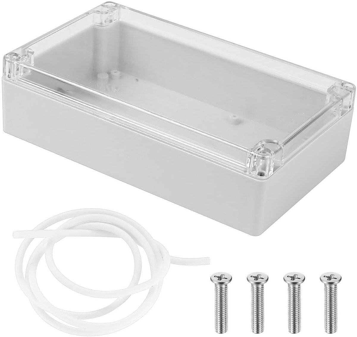 Waterdichte IP65 Elektronische Behuizing van ABS Plastic met Duidelijk Deksel - Ideaal voor Industrie en Elektronische Toepassingen