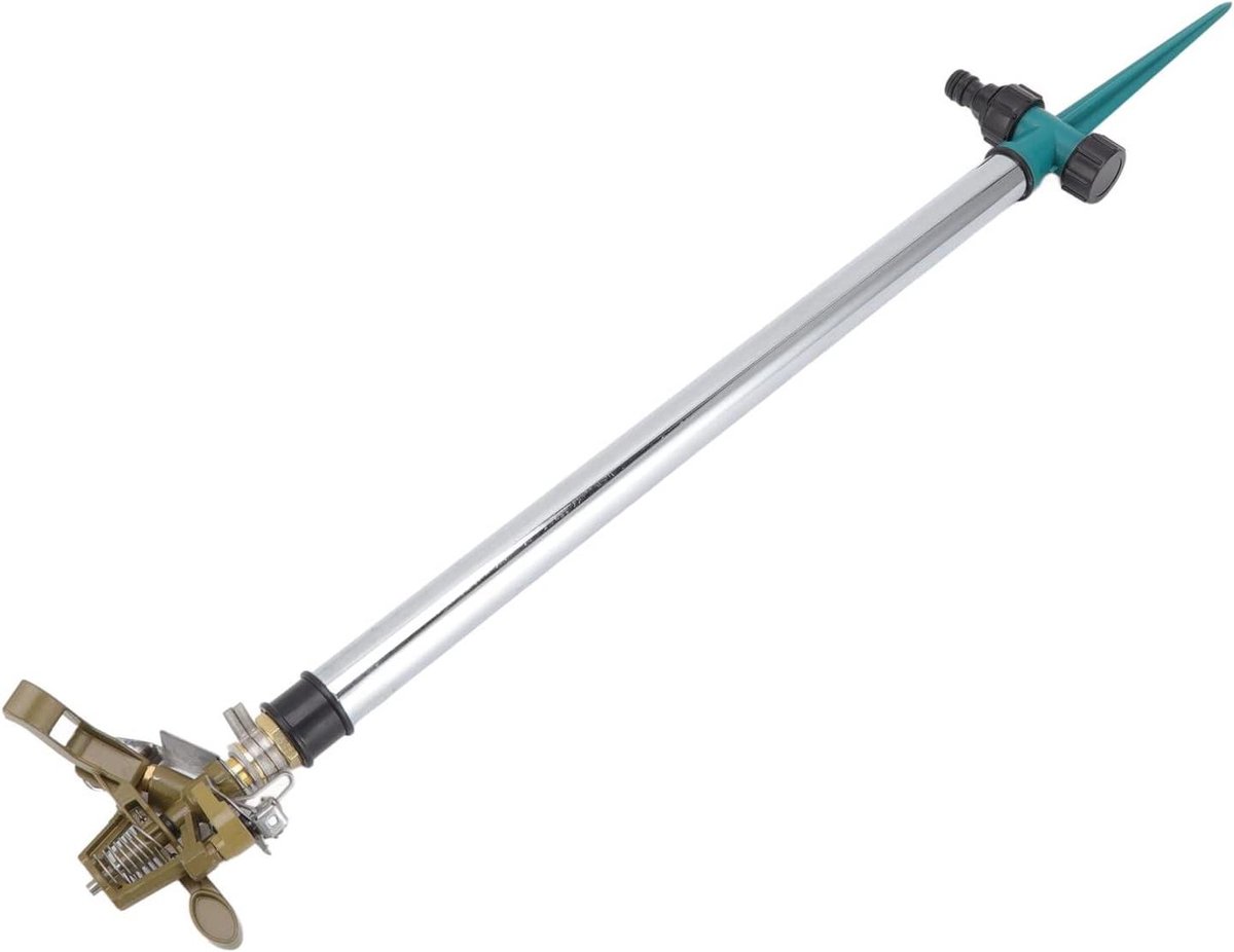Automatische Tuinsproeier - Gazon Watergever - Gazon Beregening - 360 Graden Rotatie - 45 x 10 x 8 cm - Zilver