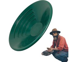 Gouden Panning Gereedschap - Zeef Bak - Goud Prospectie - Lekvrije Structuur - 26 cm Breed - Groen