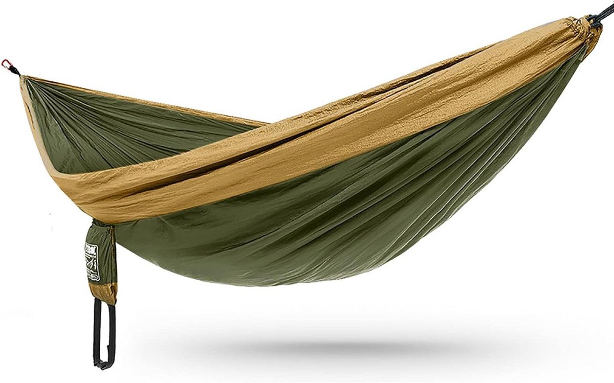 Hangmat - Reishangmat - Ontspannen in de natuur - Inclusief ophangriemen - 250 x 140 cm - One Color