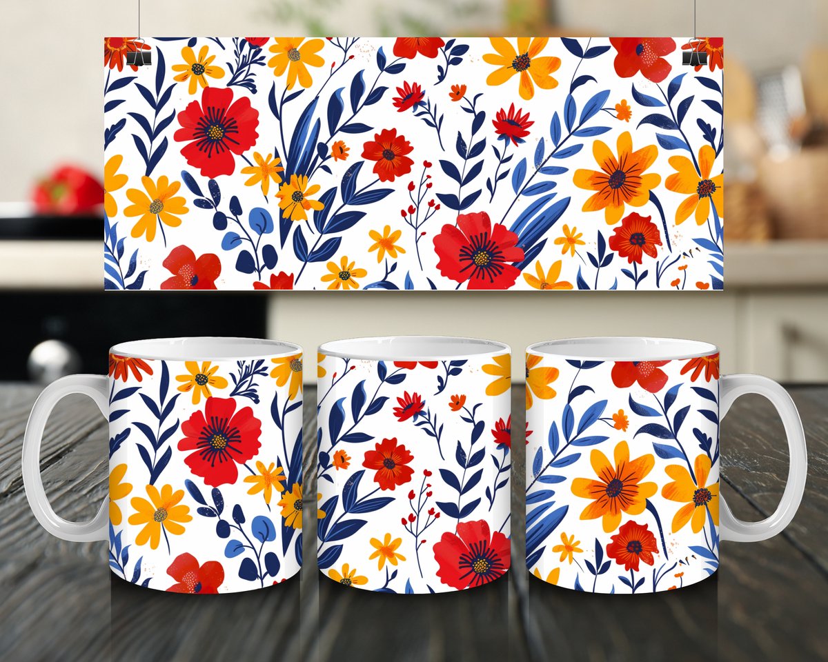 Jacintha's kadowinkeltje - mok 300ml - bloemen - drinkbeker