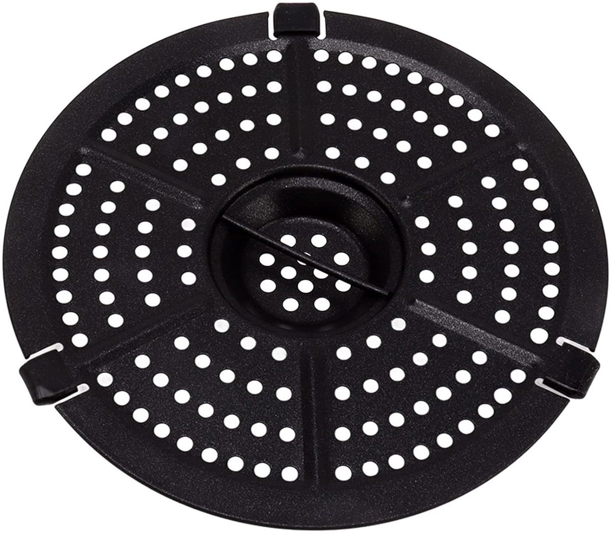 Antiaanbakplaat Airfryer Grillpan Mand Gezonder Koken Gelijkmatige Warmte 155 cm Zwart