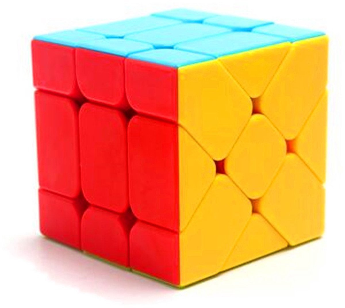 Fisher cube - QiYi Cube - puzzel kubus 3x3 speelgoed ( 6x6cm)