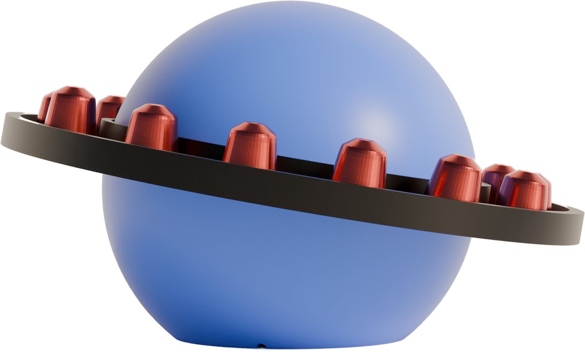 Fiastra Orbit capsulehouder geschikt voor Nespresso capsules - capsule dispenser - koffiecup houder - blauw - 25 x 25 x 20 cm