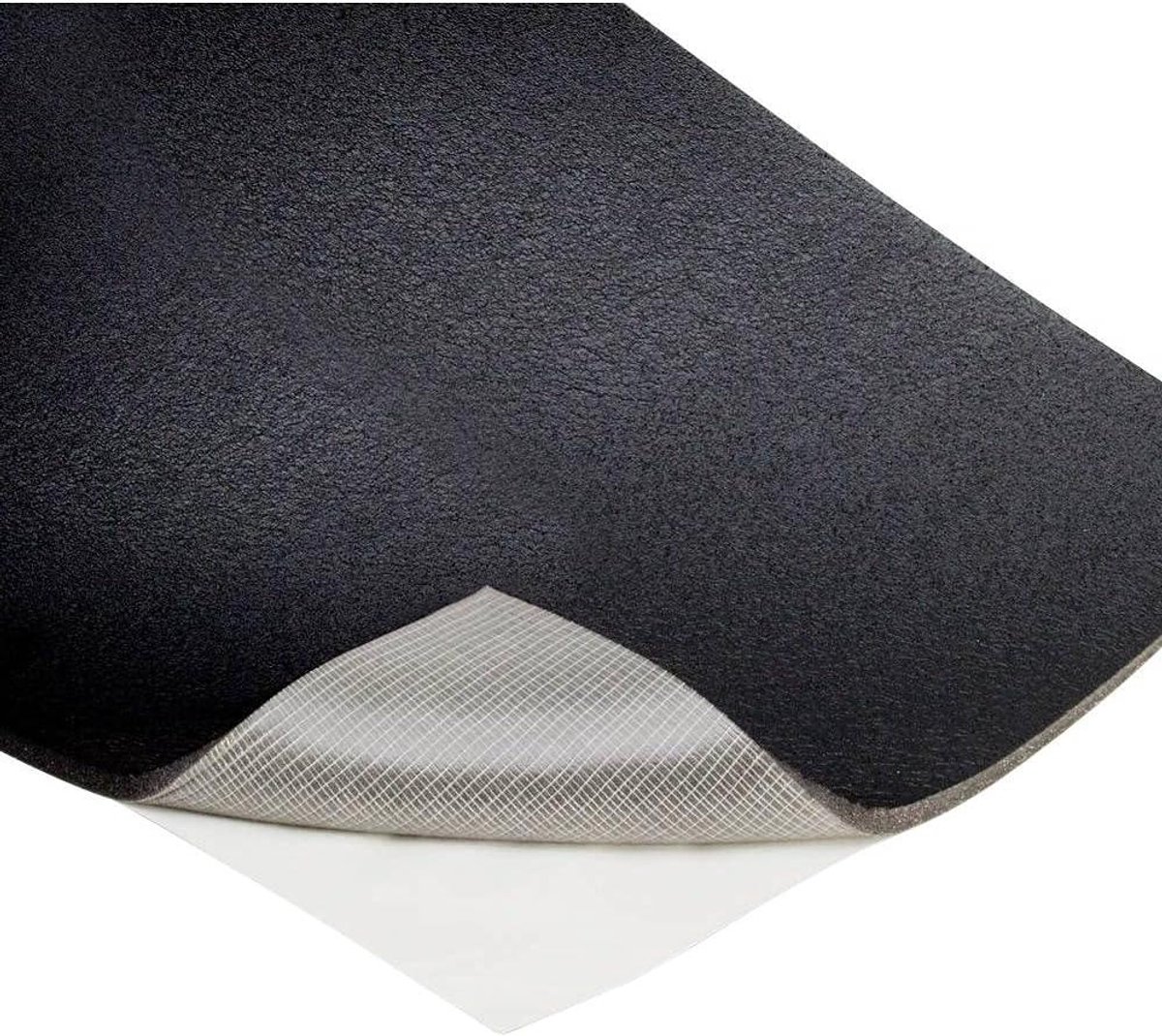Geluidsisolatie bekleding - Isolatieschuim mat - Auto interieur dempen - Sterk zelfklevend - 100x50 cm - Zwart