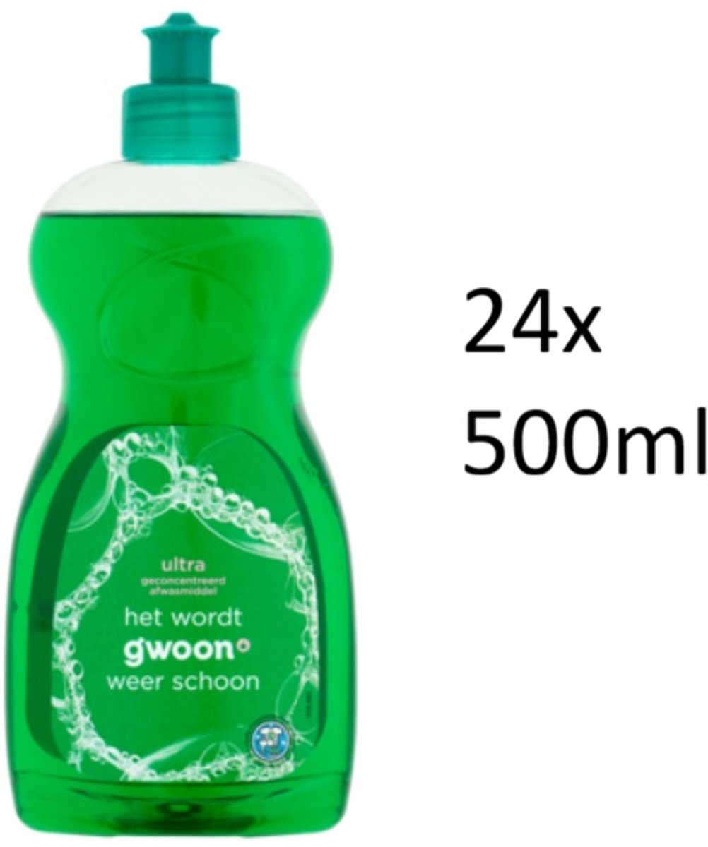 G'woon afwasmiddel ultra classic regular - 24x 500 ml