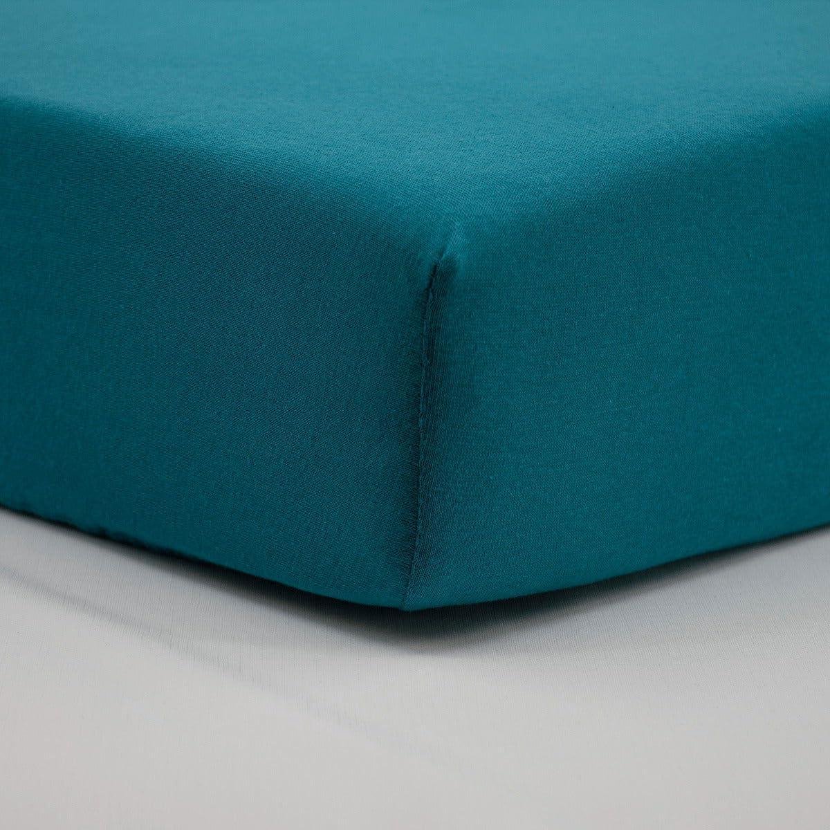 Baby Hoeslaken - Ledikant Laken - Babykamer Inrichten - Oeko-Tex Certificaat - 60x120 cm - Tropisch Blauw