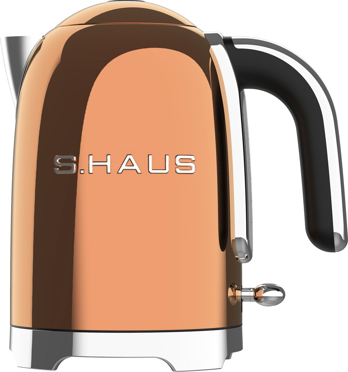 Swiss Haus® SWK2127 Waterkoker - 1.7L - 2200W – Retro Design – Kalkfilter – 360° Draaibare Basis – Kalkfilter - Koper — afbeelding 1