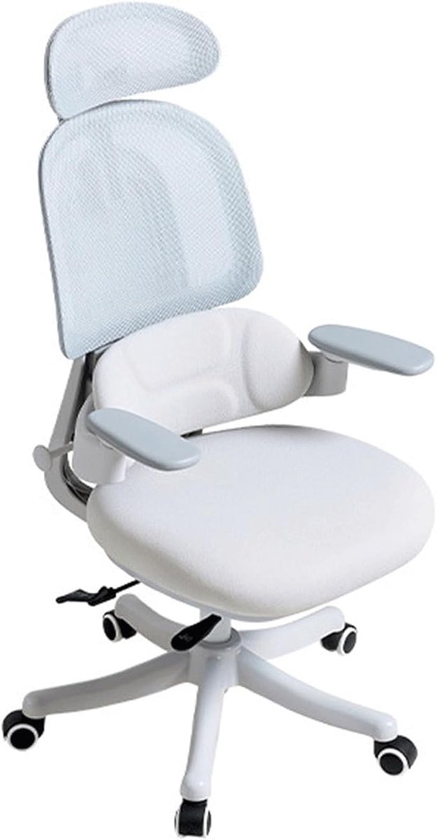 Gaming stoel ergonomisch bureaustoel 66 x 67 x 70 cm – verstelbare lendensteun, 360° armleuningen, verstelbare hoofdsteun, zitdiepte & hoge rugleuning comfort draaistoel