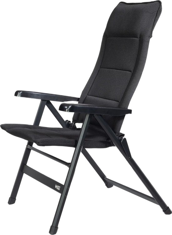 Happy Rhino - Campingstoel Sumava L - Vouwstoelen - Zwart - 5,4kg - 3D mesh - 45 x 5.4 x 49 cm van Happy Rhino — afbeelding 2