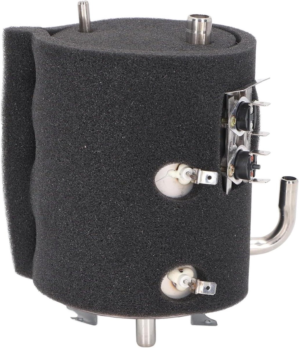 Mini Tankboiler - Direct Warmwater - Direct Gebruik - Roestvrij Staal - 1 Liter - Zwart