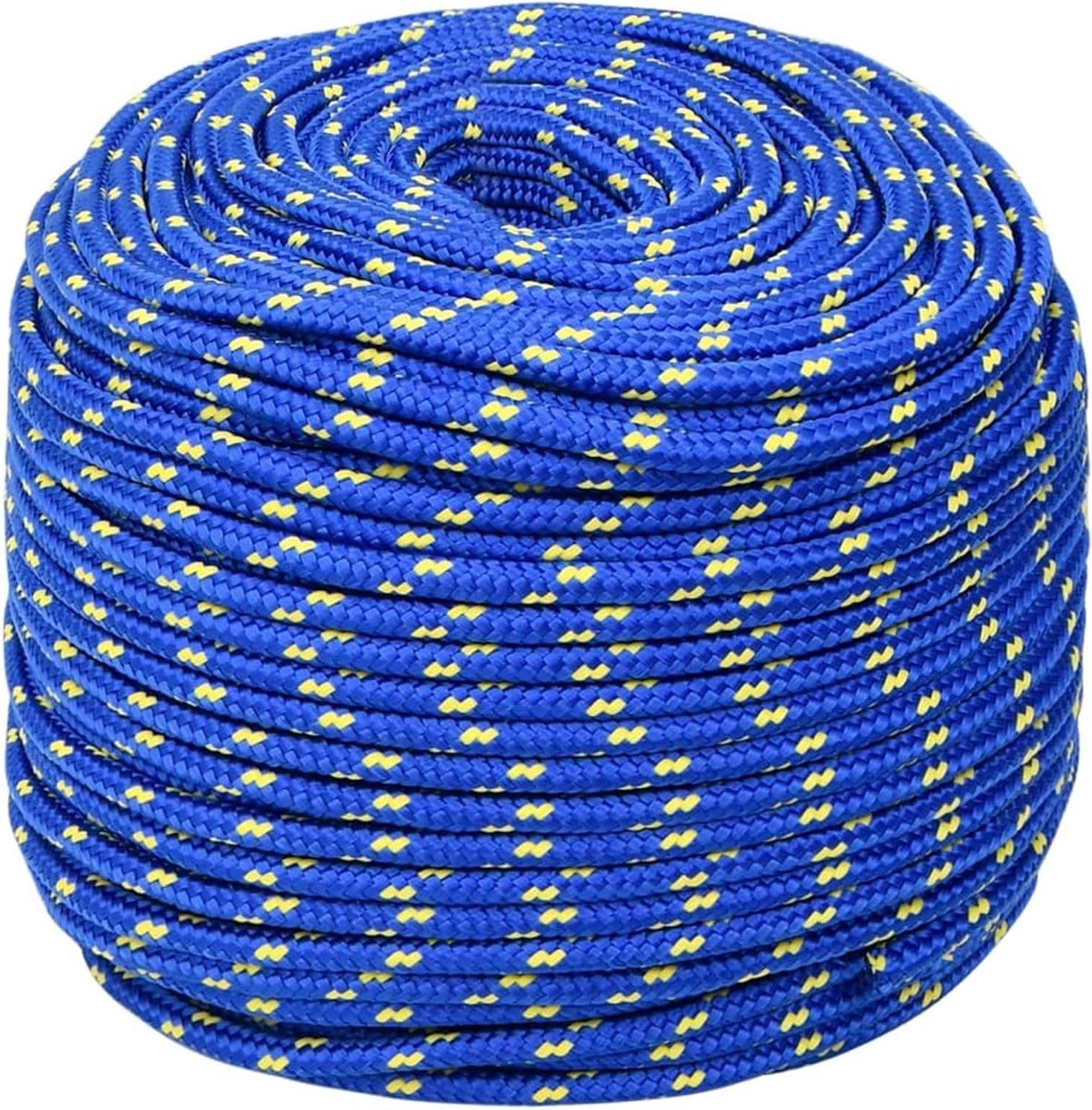 Boot touw - Aanleglijn - Varen en zeilen - Drijvend en sterk - 10 mm 25 m - Blauw