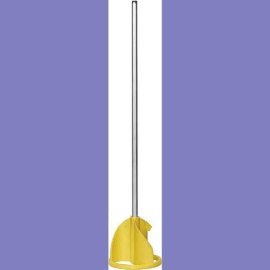 Lakmixer Opzetstuk - Roeraccessoire - Verf Mengen - Voor Emmer 40 Liter - 80x400 mm - Zilver van Merkloos — afbeelding 3