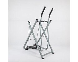 Opvouwbare Crosstrainer – Thuis Fitness – Cardio Training – Dubbele Trainer – Max 120 kg – Zilver