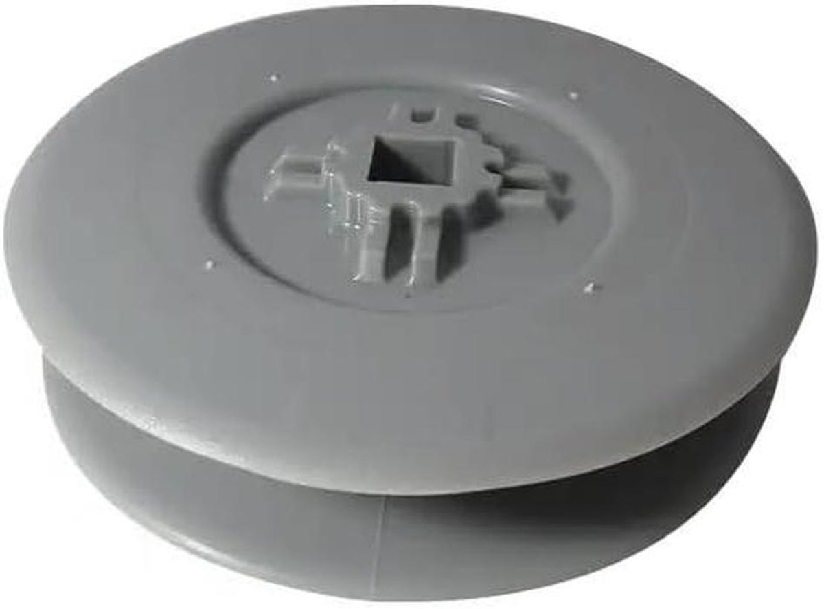 Gordelschijf - Rolluikrol - Rolluik Bediening - Vierkante Uitgang - 100 mm Diameter - Grijs