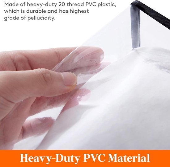 Opbergzakken - Kleding Organizer - Ruimte Besparen - Waterdicht PVC - 40L - Doorzichtig — afbeelding 4