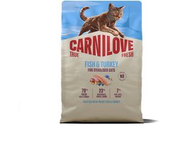 Carnilove True Fresh Cat Dry Fish & Turkey for Sterilised Adult All Breeds 2 kg