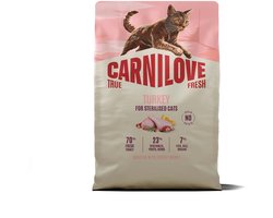 Carnilove True Fresh Cat Dry Turkey for Sterilised Adult All Breeds 2 kg