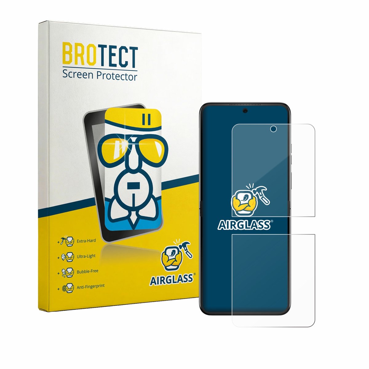 Screenprotector voor Motorola Razr 70 Beschermglas transparant