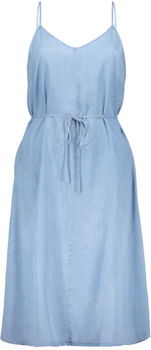 Geisha Jurk Lyocell Jurk Met Spagettibandjes 67390 21 Light Blue Dames Maat - XXL
