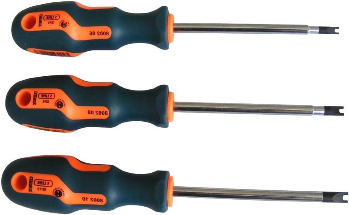 Schroevendraaier - Sleufmoer gereedschap - Houtbewerking en onderhoud - Ergonomische handgreep - SP 6 - Gebruind