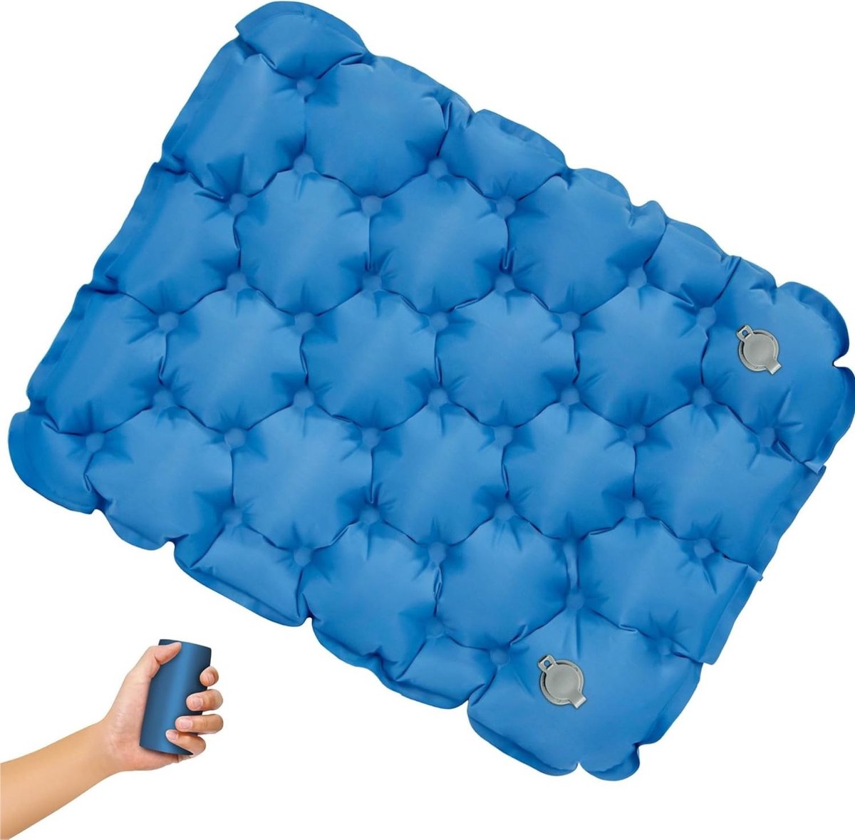Opblaasbaar Kussen - Reiskussen - Opblaasbaar zitkussen - Kampeerkussen - Lichtgewicht En Snel Opblaasbaar - Kussen - Geschikt voor buiten - Lichtgewicht en draagbaar - Blauw - 1 Stuk - van Imperatoris