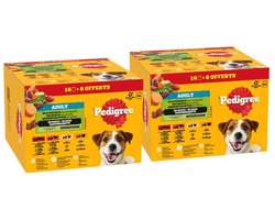 Pedigree Hondenvoer Nat Adult Selectie in Saus Multipack - 2 x 24x100 gr - Voordeelverpakking