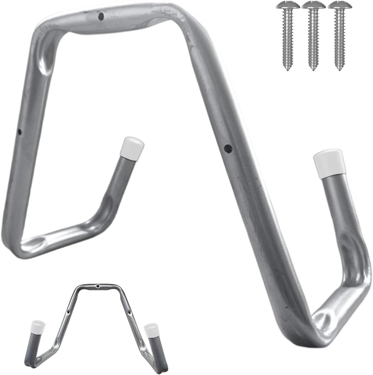 Ladderhaken - Opbergrek Garage - Garage Organisatie - Robuuste Stalen Frame - 25 kg Draaglast - Zwart