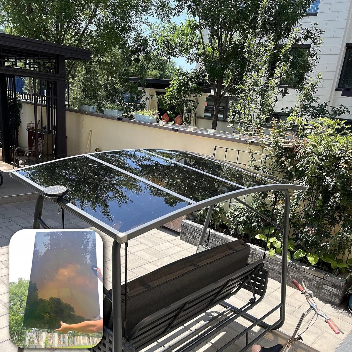 Polycarbonaat Plaat - Transparant Paneel - Dak Bedekking - Hoge Slagvastheid - 2x 3.3ft - Bruin
