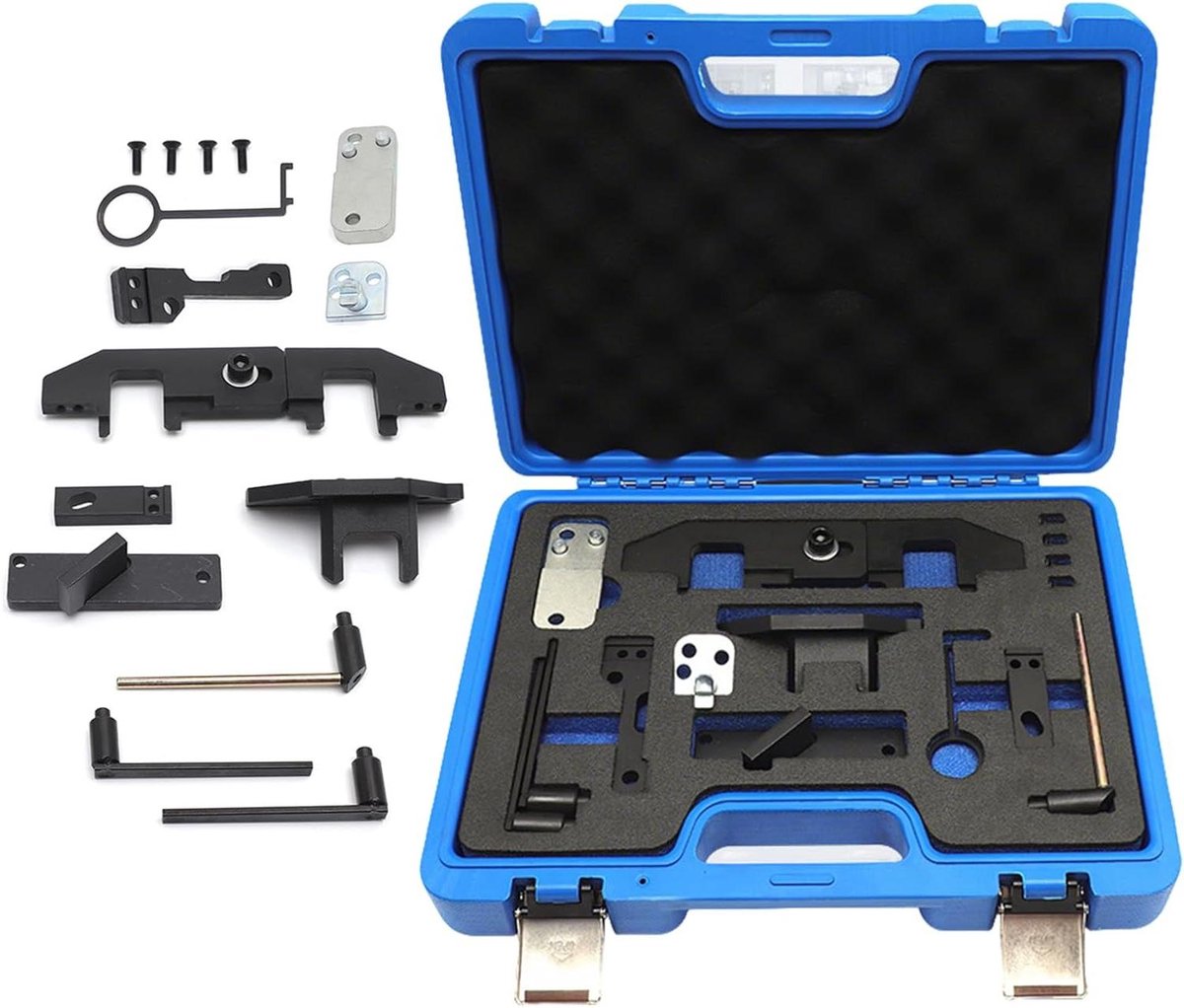 Distributiegereedschap Set - Motor Timing Tool - Motor Onderhoud - 15 Delige Set - Benzinemotoren - Zilverkleurig