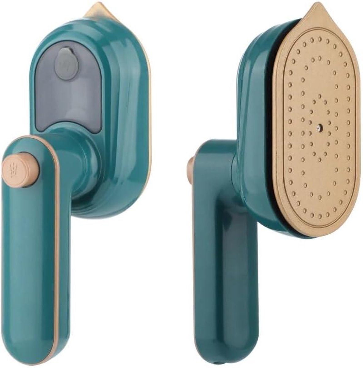Mini Stoomstrijkijzer - Kledingstomer Handheld - Snel Kreukels Verwijderen - Driehoekige Punt - 50 ml Tank - Wit