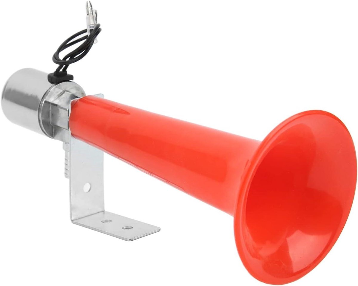 Luchthoorn - Drukfluit - Verkeersveiligheid - 180 Decibel - 12/24 Volt - Rood