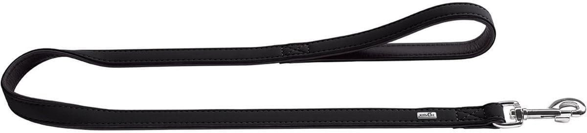 Hondenriem - Zachte Riem - Hond Uitlaten - Kunstleer Nubuck - 100 cm - Zwart