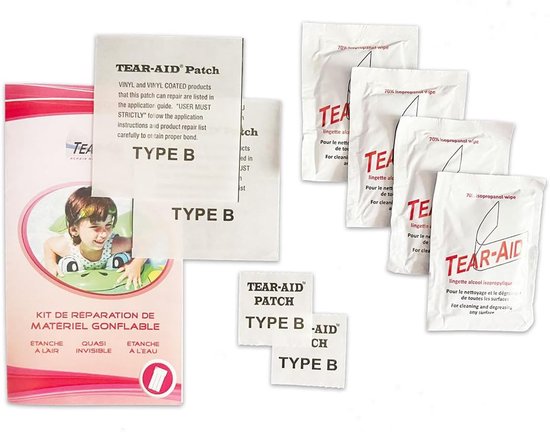 Reparatieset PVC - Patch set Plakset - Opblaasbaar speelgoed repareren - Zonder lijm - 75 x 70 mm - Meerkleurig — afbeelding 3