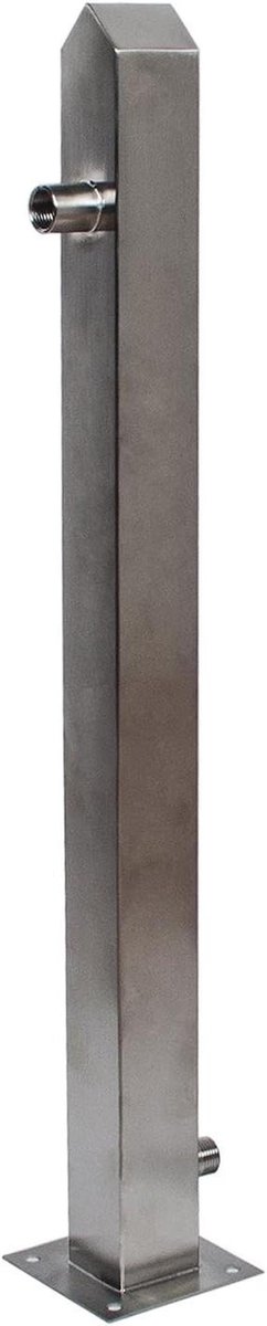 Waterkolom Tuin - Tuintap Zuil - Water Geven - Roestvrij Staal V2A - 750 mm - Zilver