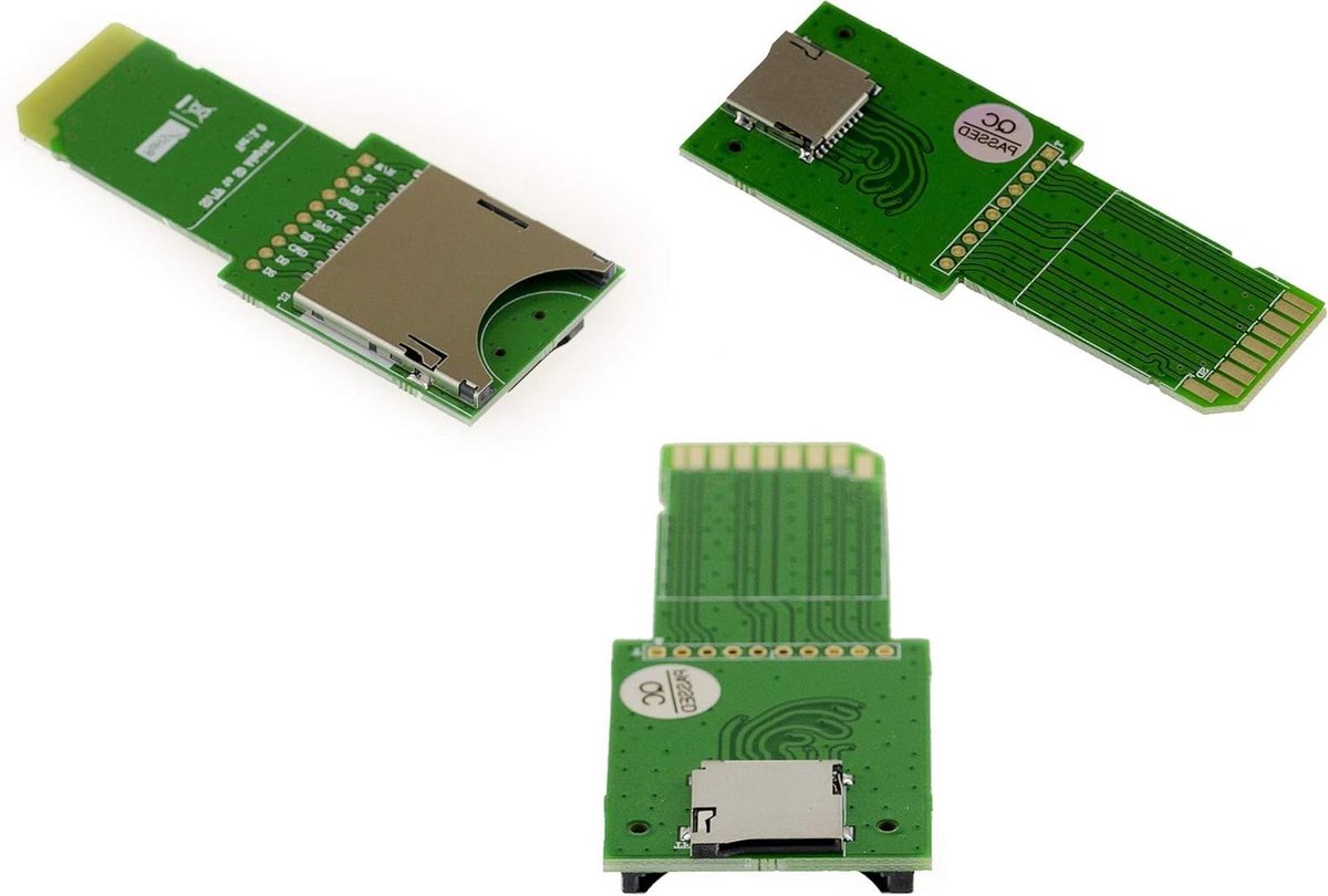 MicroSD naar SD Adapter - SD Kaart Riser - Gegevens Overzetten - SD 3.0 Standaard