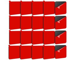 Dashcam Plakstrips 20 Stuks, 30 x 30 mm Dubbelzijdige Tape, Water- en Warmtebestendig voor Auto's, LED Strips en Binnen- en Buitentoepassingen
