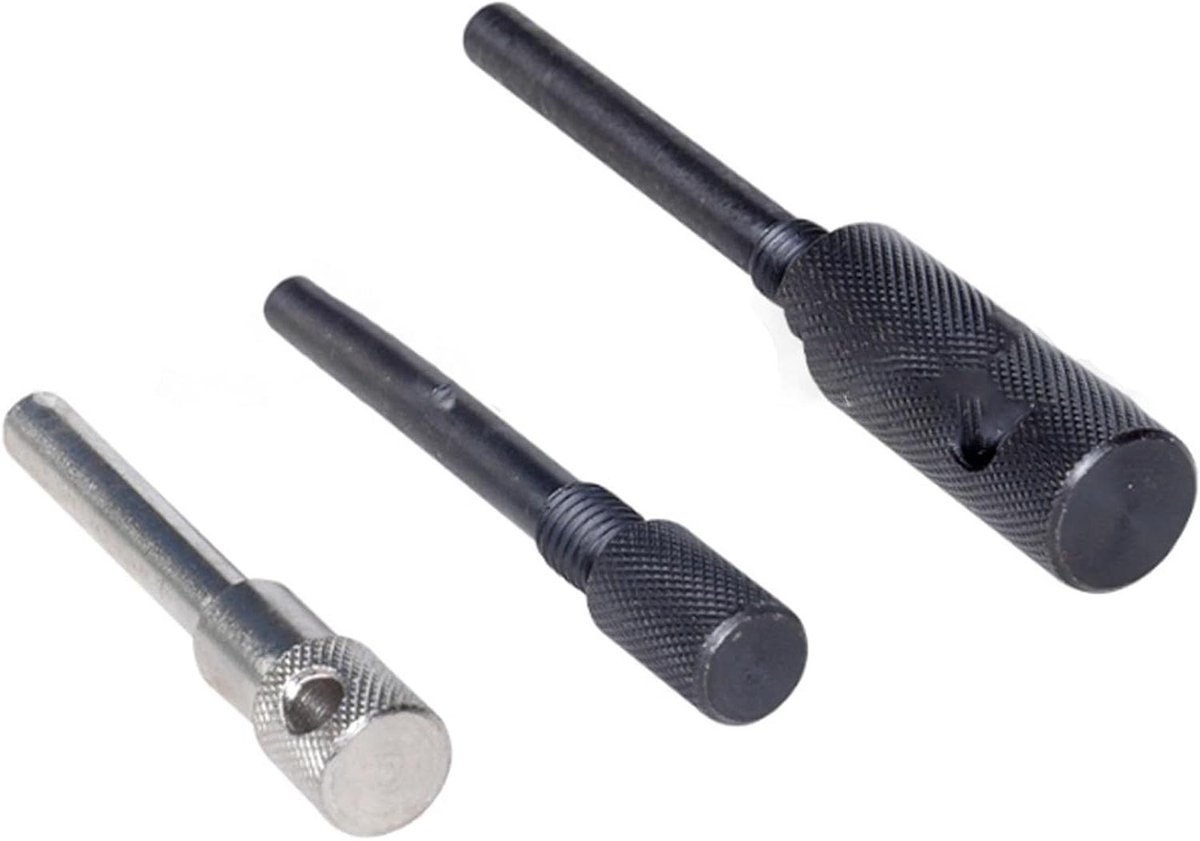 Motor Afstelgereedschap Set - Distributieriem Gereedschap - Motoronderhoud - 3-Delige Kit - 22 x 7.5 x 2 cm - Zilver