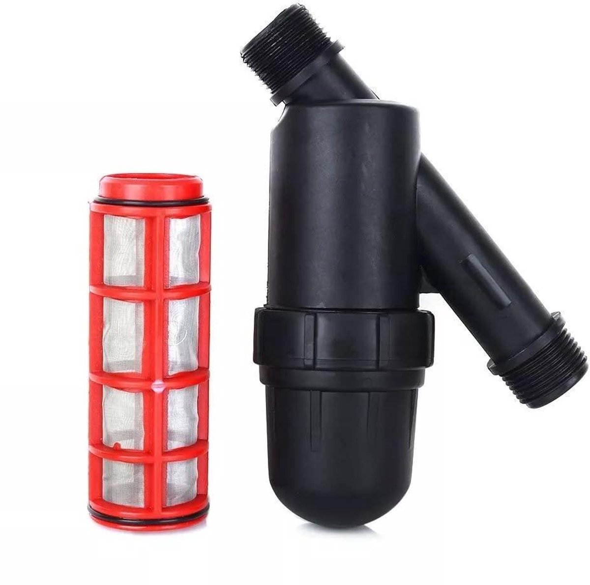 Netfilter Druppelirrigatie - Waterfilter Systeem - Beschermt Leidingen - Roestvrijstaal Mesh - 1 Inch 32mm - Roze